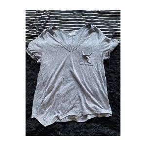 Anthropologie gray v-neck